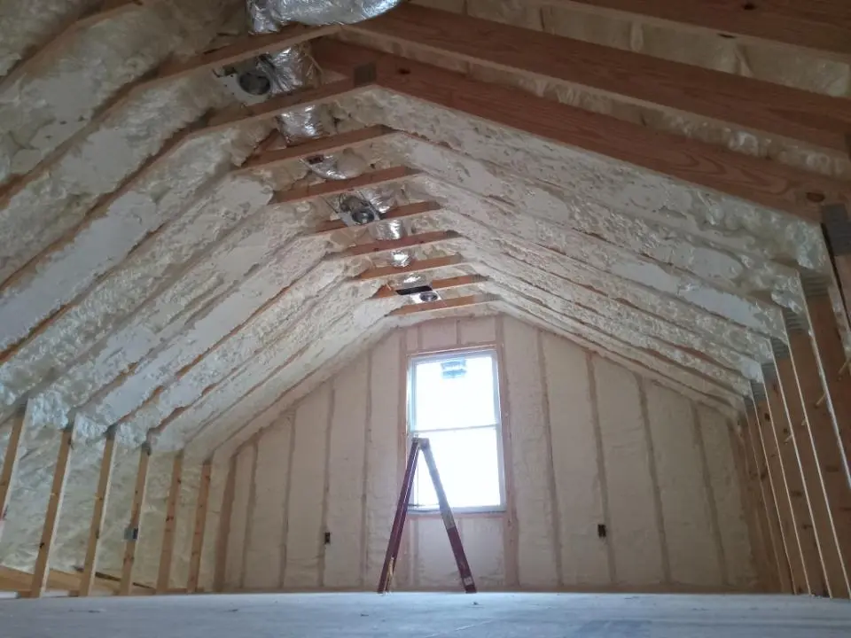 Spray foam roofing application for Crawl Space Insulation project in Thomasville